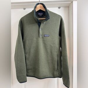 Patagonia Olive Green Knit Pullover